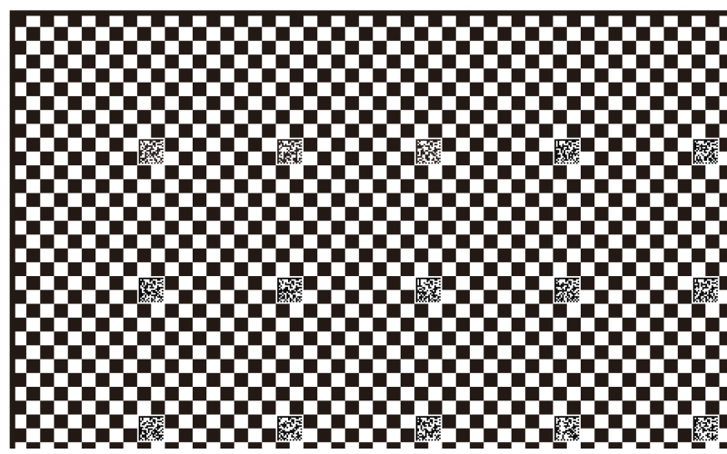 康耐視二維碼棋盤格測(cè)試卡 可定制